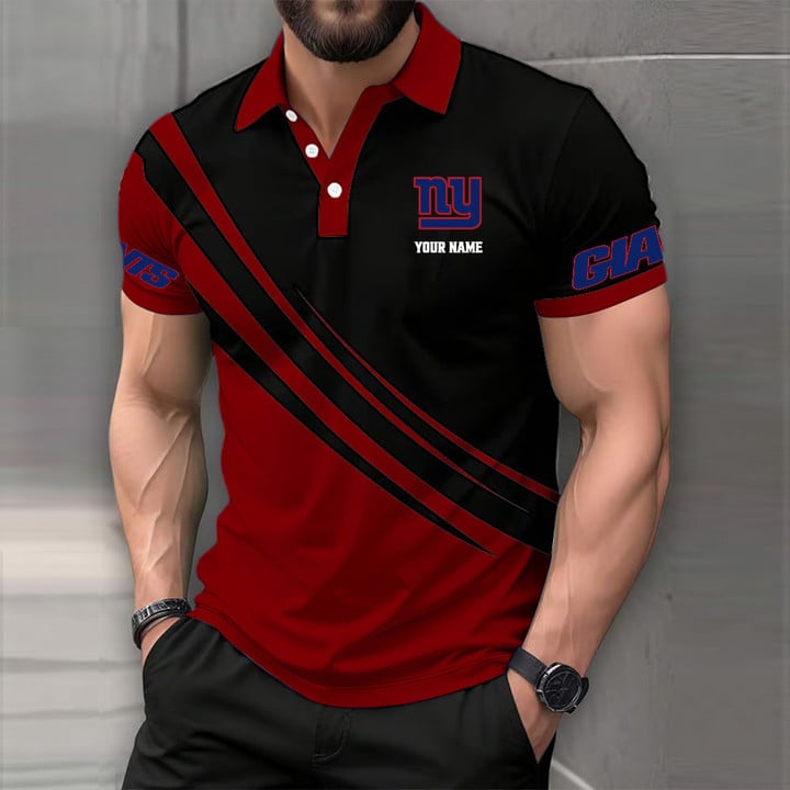 LIMITED EDITION - NEW CUSTOMIZED NFL32 NYG NEW YORK GIANTS POLO SHIRT