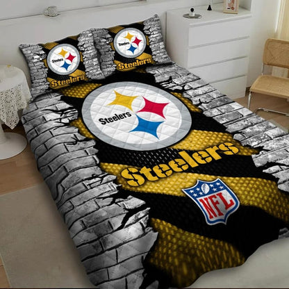 LIMITED EDITION - NEW PREMIUM NFL14 PSB PITTSBURGH STEELERS BEDDING SET