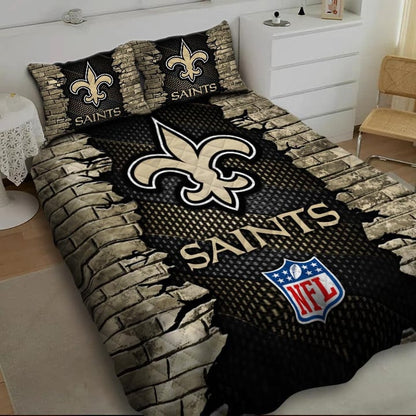 LIMITED EDITION - NEW PREMIUM NFL24 NOS NEW ORLEANS SAINTS BEDDING SET