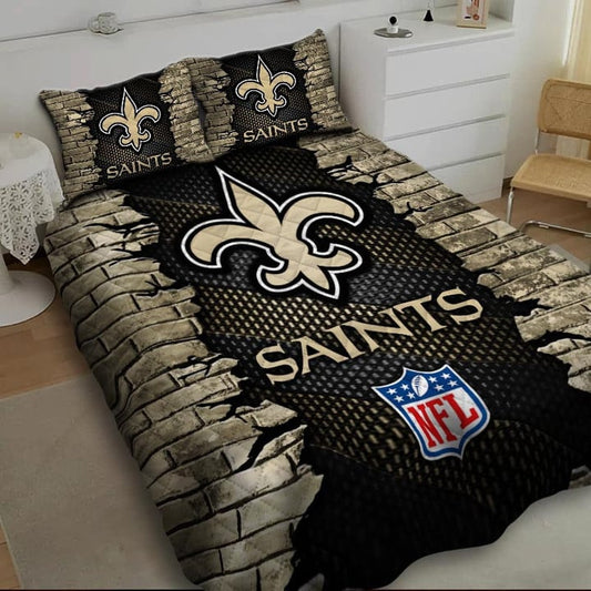 LIMITED EDITION - NEW PREMIUM NFL24 NOS NEW ORLEANS SAINTS BEDDING SET