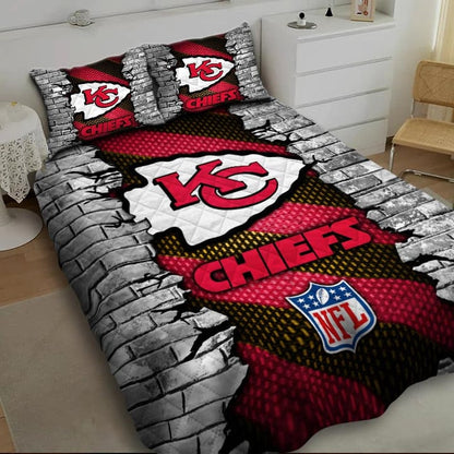LIMITED EDITION - NEW PREMIUM NFL01 KCC KANSAS CITY CHIEFS BEDDING SET