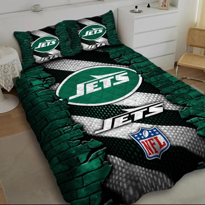 LIMITED EDITION - NEW PREMIUM NFL25 NYJ NEW YORK JETS BEDDING SET