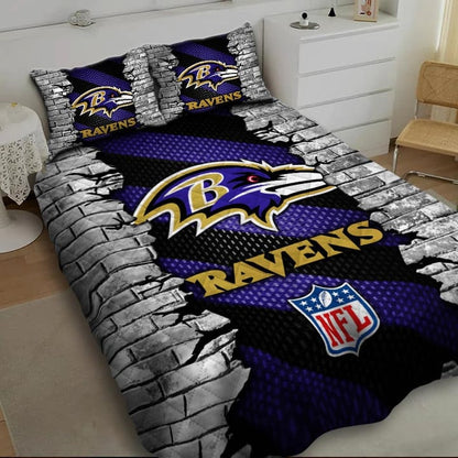 LIMITED EDITION - NEW PREMIUM NFL28 BTR BALTIMORE RAVENS BEDDING SET