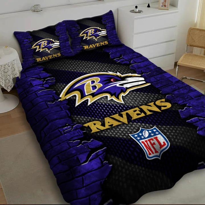 LIMITED EDITION - NEW PREMIUM NFL28 BTR BALTIMORE RAVENS BEDDING SET