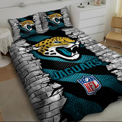 LIMITED EDITION - NEW PREMIUM NFL30 JSJ JACKSONVILLE JAGUARS BEDDING SET