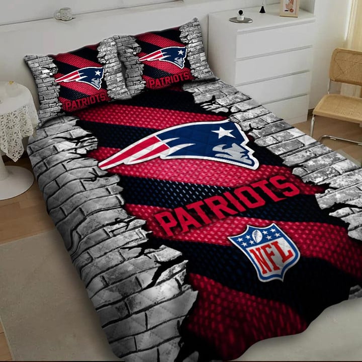 LIMITED EDITION - NEW PREMIUM NFL27 NEP NEW ENGLAND PATRIOTS BEDDING SET