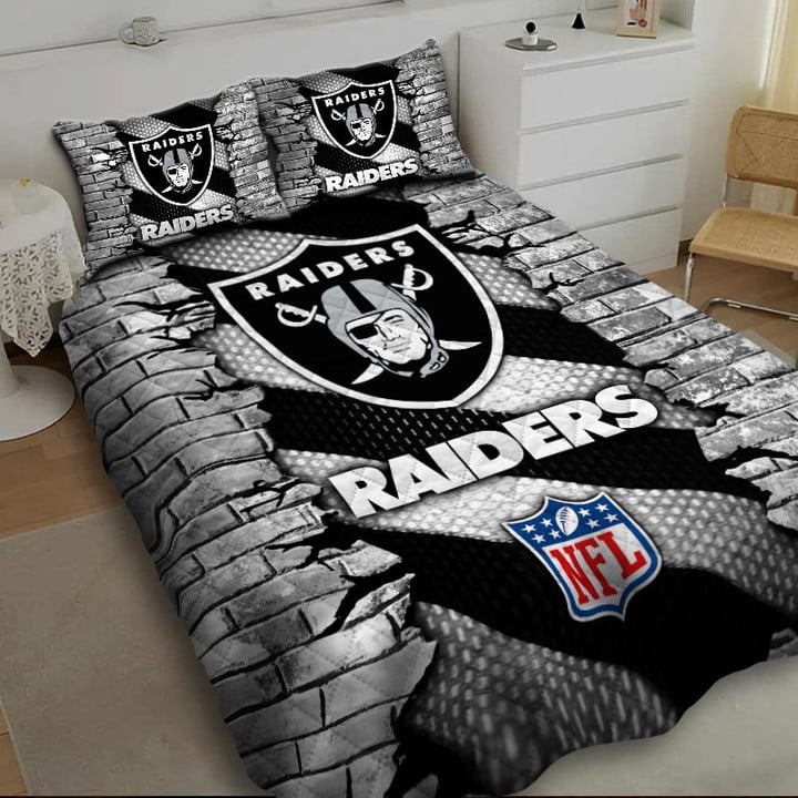 LIMITED EDITION - NEW PREMIUM NFL07 LVR LAS VEGAS RAIDERS BEDDING SET
