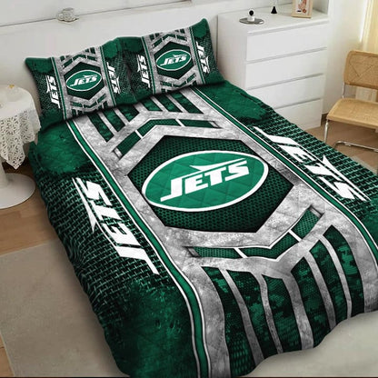 LIMITED EDITION - NEW PREMIUM NFL25 NYJ NEW YORK JETS BEDDING SET