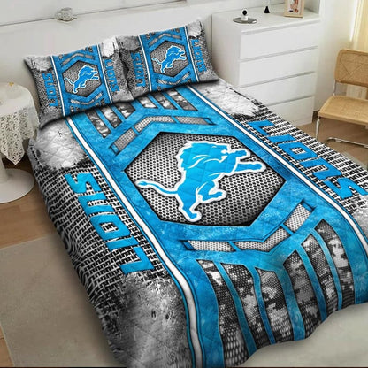 LIMITED EDITION - NEW PREMIUM NFL04 DTL DETROIT LIONS BEDDING SET