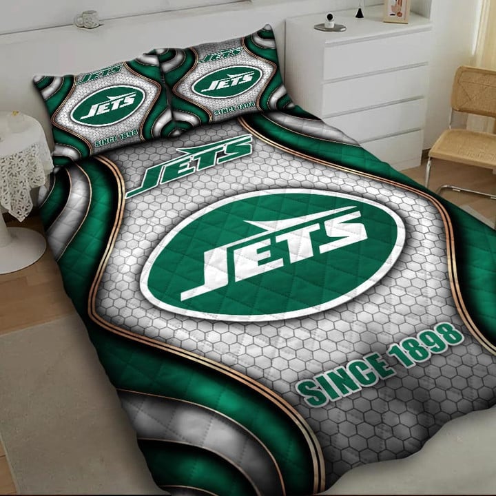 LIMITED EDITION - NEW PREMIUM NFL25 NYJ NEW YORK JETS BEDDING SET