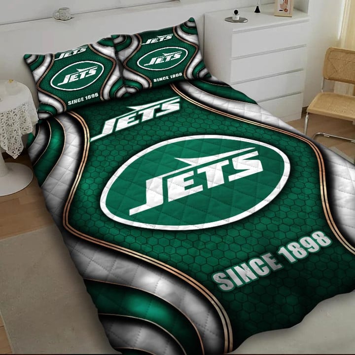 LIMITED EDITION - NEW PREMIUM NFL25 NYJ NEW YORK JETS BEDDING SET