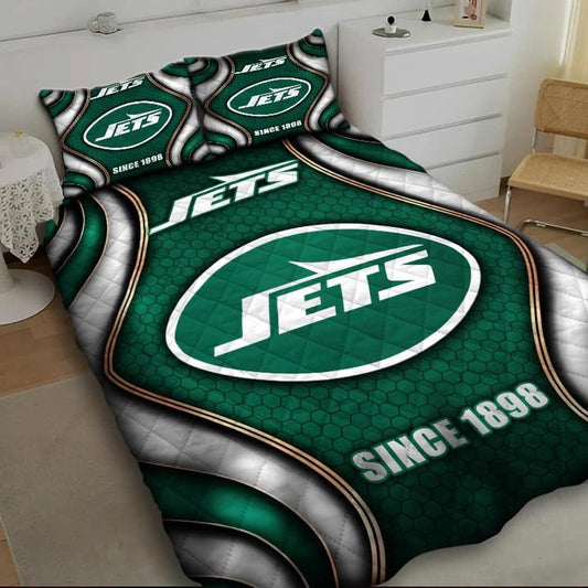 LIMITED EDITION - NEW PREMIUM NFL25 NYJ NEW YORK JETS BEDDING SET