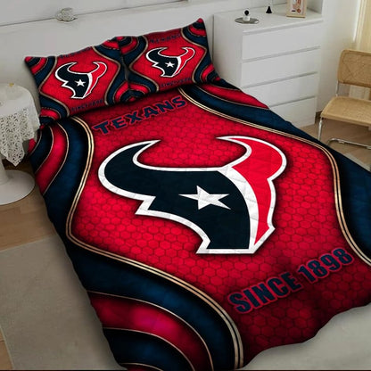 LIMITED EDITION - NEW PREMIUM NFL15 HTT HOUSTON TEXANS BEDDING SET