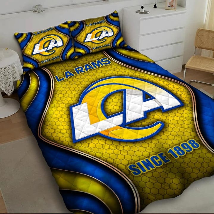 LIMITED EDITION - NEW PREMIUM NFL22 LAR LOS ANGELES RAMS BEDDING SET