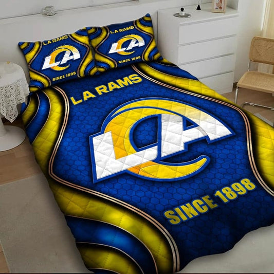 LIMITED EDITION - NEW PREMIUM NFL22 LAR LOS ANGELES RAMS BEDDING SET