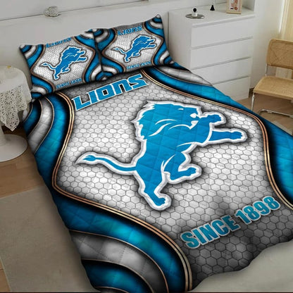 LIMITED EDITION - NEW PREMIUM NFL04 DTL DETROIT LIONS BEDDING SET