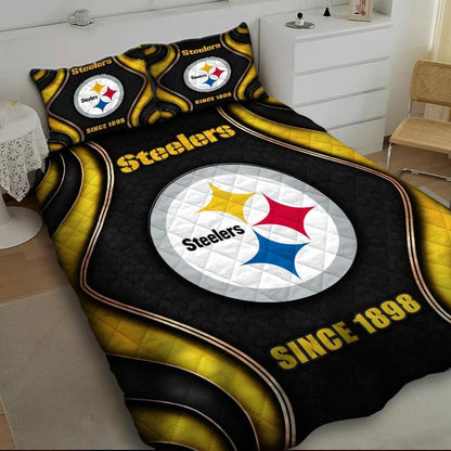 LIMITED EDITION - NEW PREMIUM NFL14 PSB PITTSBURGH STEELERS BEDDING SET