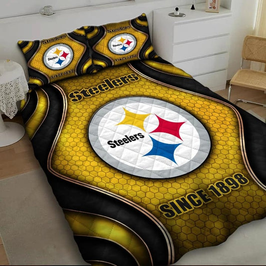 LIMITED EDITION - NEW PREMIUM NFL14 PSB PITTSBURGH STEELERS BEDDING SET