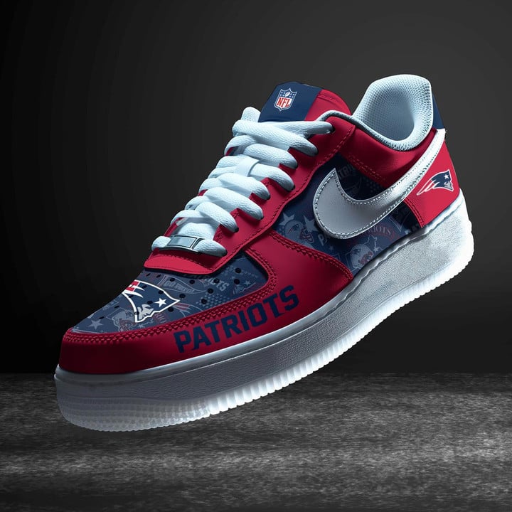 LIMITED EDITION - NEW CUSTOMIZED NFL27 NEP NEW ENGLAND PATRIOTS AF1 SNEAKERS