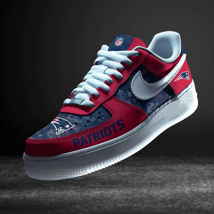 LIMITED EDITION - NEW CUSTOMIZED NFL27 NEP NEW ENGLAND PATRIOTS AF1 SNEAKERS
