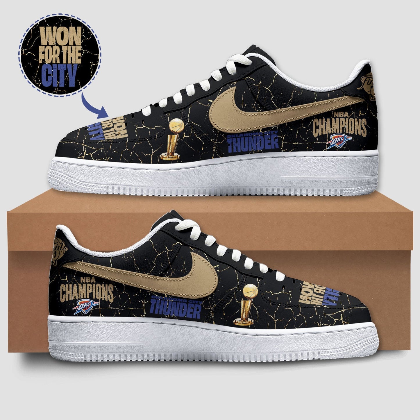 Oklahoma City Thunder Premium AF1 Sneakers