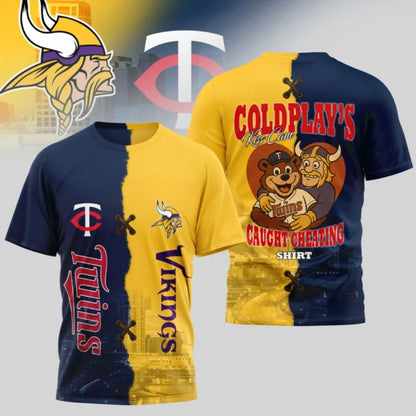 LIMITED EDITION - NEW CUSTOMIZED NFL05 MVK MINNESOTA VIKINGS x MLB22 MTS MINNESOTA TWINS UNISEX T-SHIRT, POLO, HOODIE & JACKETS