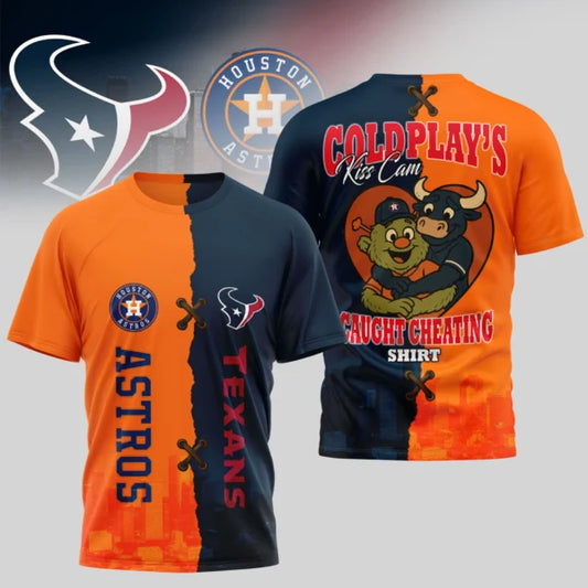 LIMITED EDITION - NEW CUSTOMIZED NFL15 HTT HOUSTON TEXANS x MLB10 HAS HOUSTON ASTROS UNISEX T-SHIRT, POLO, HOODIE & JACKETS