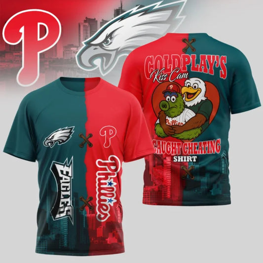LIMITED EDITION - NEW CUSTOMIZED NFL02 PPE PHILADELPHIA EAGLES x MLB11 PPS PHILADELPHIA PHILLIES UNISEX T-SHIRT, POLO, HOODIE & JACKETS
