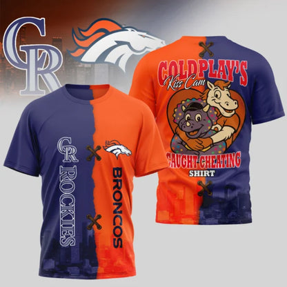 LIMITED EDITION - NEW CUSTOMIZED NFL13 DVB DENVER BRONCOS x MLB30 COR COLORADO ROCKIES UNISEX T-SHIRT, POLO, HOODIE & JACKETS
