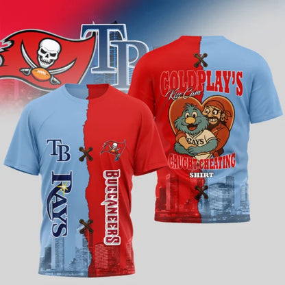 LIMITED EDITION - NEW CUSTOMIZED NFL10 TBB TAMPA BAY BUCCANEERS x MLB21 TBR TAMPA BAY RAYS UNISEX T-SHIRT, POLO, HOODIE & JACKETS