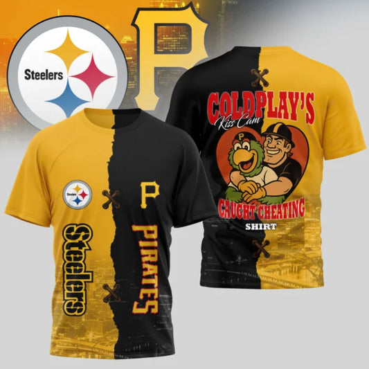 LIMITED EDITION - NEW CUSTOMIZED NFL14 PSB PITTSBURGH STEELERS x MLB29 PHP PITTSBURGH PIRATES UNISEX T-SHIRT, POLO, HOODIE & JACKETS