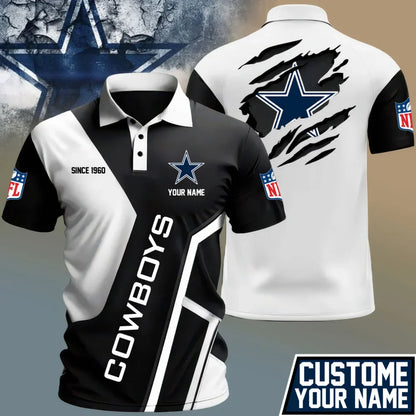 LIMITED EDITION - NEW CUSTOMIZED NFL21 DCB DALLAS COWBOYS POLO SHIRT