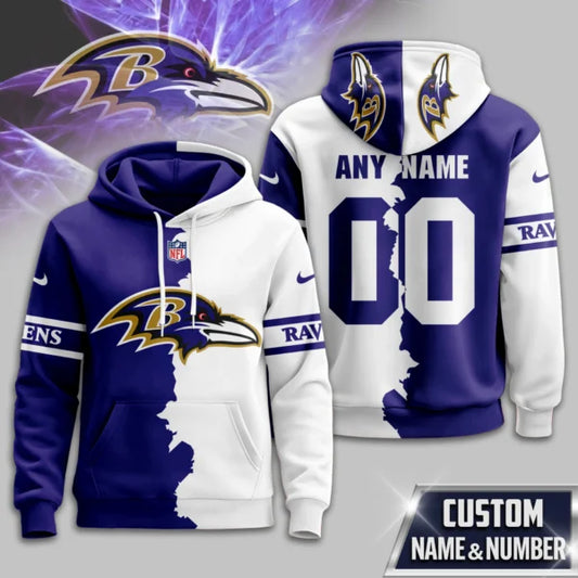LIMITED EDITION - NEW CUSTOMIZED NFL28 BTR BALTIMORE RAVENS UNISEX T-SHIRT, POLO, HOODIE & JACKETS