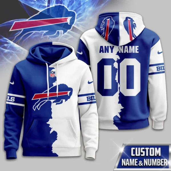 LIMITED EDITION - NEW CUSTOMIZED NFL03 BFB BUFFALO BILLS UNISEX T-SHIRT, POLO, HOODIE & JACKETS