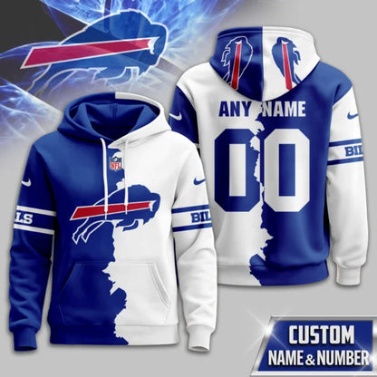 LIMITED EDITION - NEW CUSTOMIZED NFL03 BFB BUFFALO BILLS UNISEX T-SHIRT, POLO, HOODIE & JACKETS