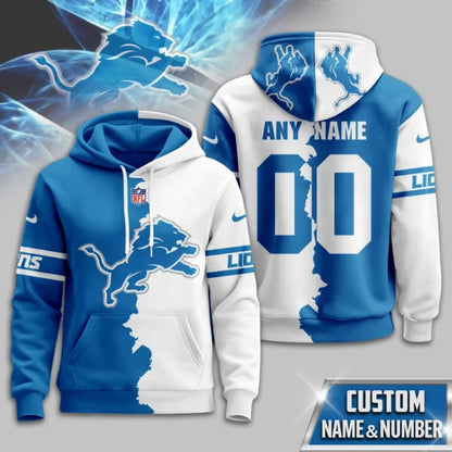 LIMITED EDITION - NEW CUSTOMIZED NFL04 DTL DETROIT LIONS UNISEX T-SHIRT, POLO, HOODIE & JACKETS