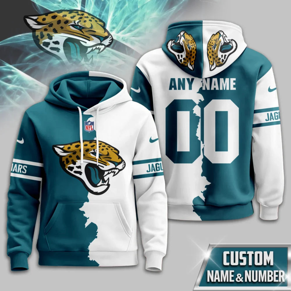 LIMITED EDITION - NEW CUSTOMIZED NFL30 JSJ JACKSONVILLE JAGUARS UNISEX T-SHIRT, POLO, HOODIE & JACKETS