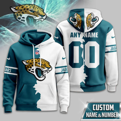 LIMITED EDITION - NEW CUSTOMIZED NFL30 JSJ JACKSONVILLE JAGUARS UNISEX T-SHIRT, POLO, HOODIE & JACKETS