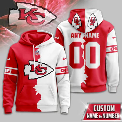 LIMITED EDITION - NEW CUSTOMIZED NFL01 KCC KANSAS CITY CHIEFS UNISEX T-SHIRT, POLO, HOODIE & JACKETS