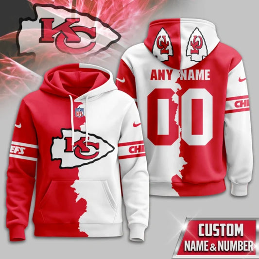 LIMITED EDITION - NEW CUSTOMIZED NFL01 KCC KANSAS CITY CHIEFS UNISEX T-SHIRT, POLO, HOODIE & JACKETS
