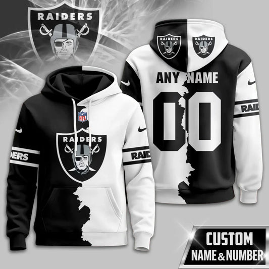 LIMITED EDITION - NEW CUSTOMIZED NFL07 LVR LAS VEGAS RAIDERS UNISEX T-SHIRT, POLO, HOODIE & JACKETS
