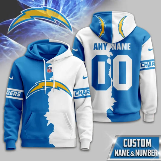 LIMITED EDITION - NEW CUSTOMIZED NFL09 LAC LOS ANGELES CHARGERS UNISEX T-SHIRT, POLO, HOODIE & JACKETS