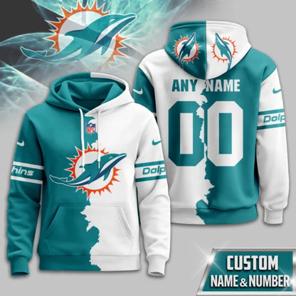 LIMITED EDITION - NEW CUSTOMIZED NFL19 MDP MIAMI DOLPHINS UNISEX T-SHIRT, POLO, HOODIE & JACKETS