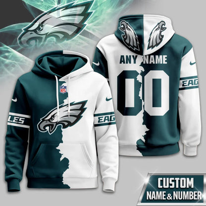 LIMITED EDITION - NEW CUSTOMIZED NFL02 PPE PHILADELPHIA EAGLES UNISEX T-SHIRT, POLO, HOODIE & JACKETS