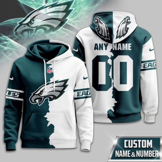 LIMITED EDITION - NEW CUSTOMIZED NFL02 PPE PHILADELPHIA EAGLES UNISEX T-SHIRT, POLO, HOODIE & JACKETS