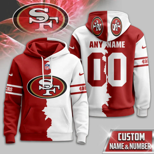 LIMITED EDITION - NEW CUSTOMIZED NFL11 SF49 SAN FRANCISCO 49ERS UNISEX T-SHIRT, POLO, HOODIE & JACKETS
