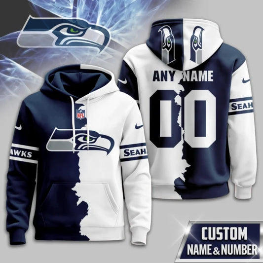 LIMITED EDITION - NEW CUSTOMIZED NFL06 SSH SEATTLE SEAHAWKS UNISEX T-SHIRT, POLO, HOODIE & JACKETS