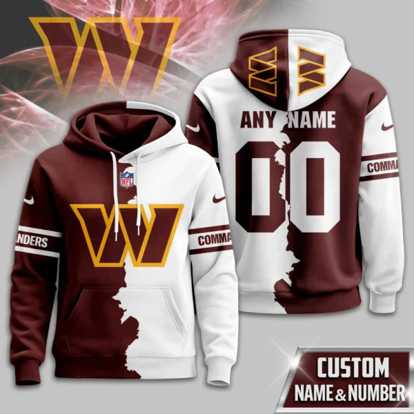 LIMITED EDITION - NEW CUSTOMIZED NFL12 WTC WASHINGTON COMMANDERS UNISEX T-SHIRT, POLO, HOODIE & JACKETS