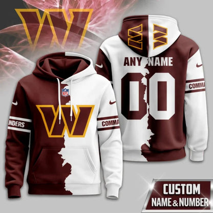 LIMITED EDITION - NEW CUSTOMIZED NFL12 WTC WASHINGTON COMMANDERS UNISEX T-SHIRT, POLO, HOODIE & JACKETS