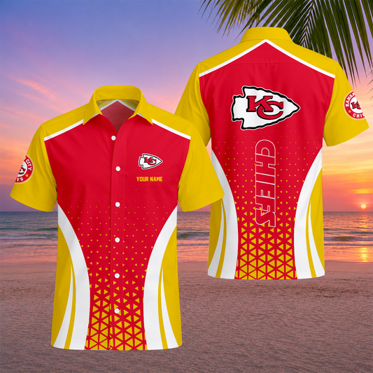 LIMITED EDITION - NEW CUSTOMIZED NFL01 KCC KANSAS CITY CHIEFS UNISEX HAWAIIAN SHIRT